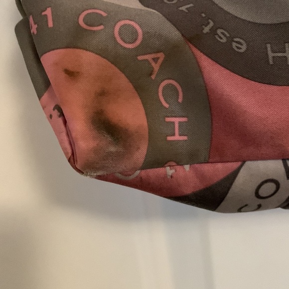 Coach pink and grey leather and fabric hobo handbag - Picture 3 of 7